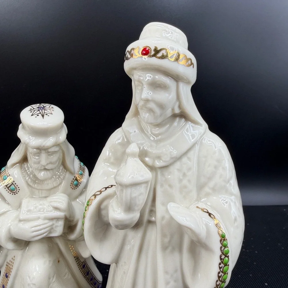 Lenox China‎ Jewels Three Kings Nativity Set Balthazar Gaspar Melchior 1994 NEW